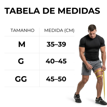 Joelheira de Compressão 7mm — Mais Apoio no Joelho Sob Carga