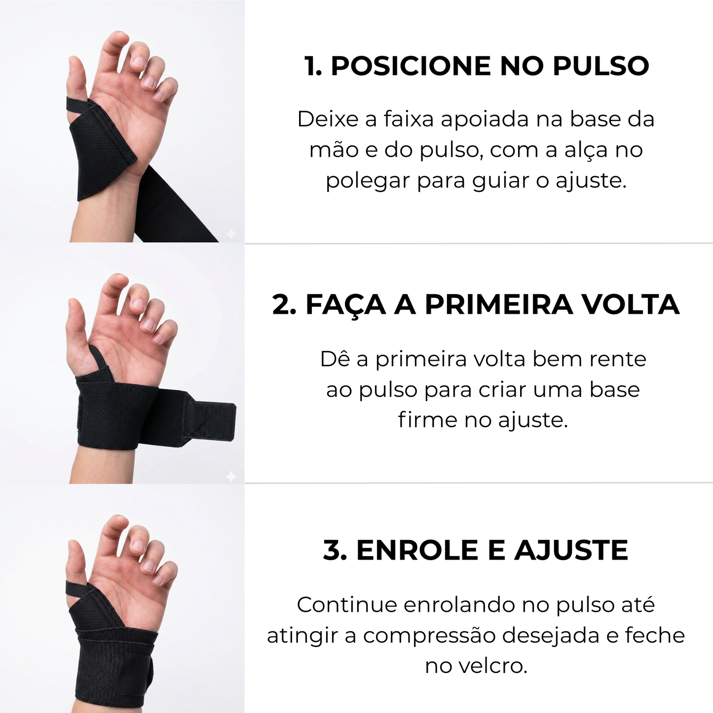 Faixa de Pulso para Treino - Mais Firmeza nas Séries Pesadas